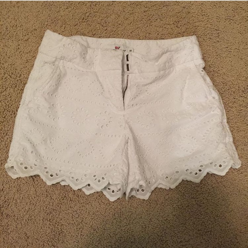 vineyard vines lace white shorts size 00